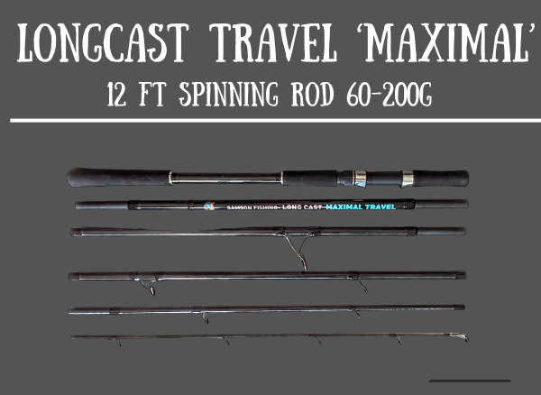 Samson Long Cast Spinning Rod 'MAXIMAL TRAVEL' 12ft Spinning Rod (60-200g) Samson Long Cast Spinning Rod 'MAXIMAL TRAVEL' 12ft Spinning Rod (60-200g)