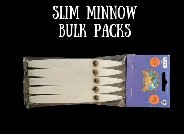 Slim Minnow - Bulk Packs Packs of 5 (without ring and hook)