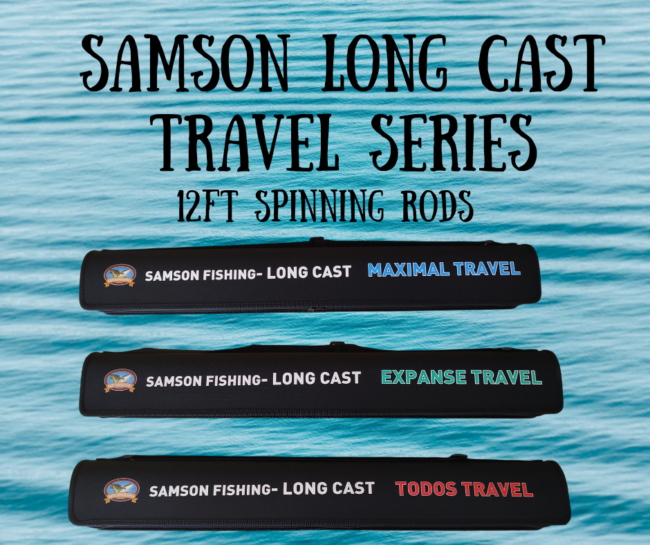 Samson Long Cast Spinning Rod 'EXPANSE TRAVEL' 12ft Spinning Rod (15-60g)