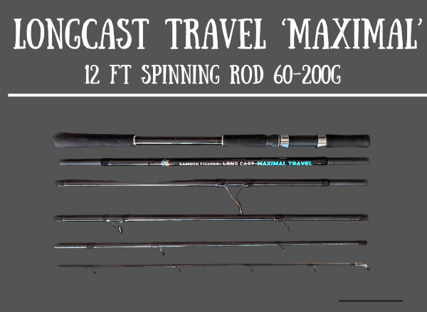 Samson Long Cast Spinning Rod 'MAXIMAL TRAVEL' 12ft Spinning Rod (60-200g) AVAILABLE END OF JULY