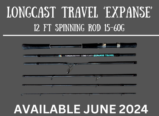 Samson Long Cast Spinning Rod 'EXPANSE TRAVEL' 12ft Spinning Rod (15-60g)