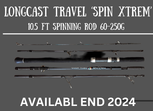 Samson Spin Xtrem 5 Piece Spinning/Popping Travel Rod 60-250g AVAILABLE END OF NOVEMEBER