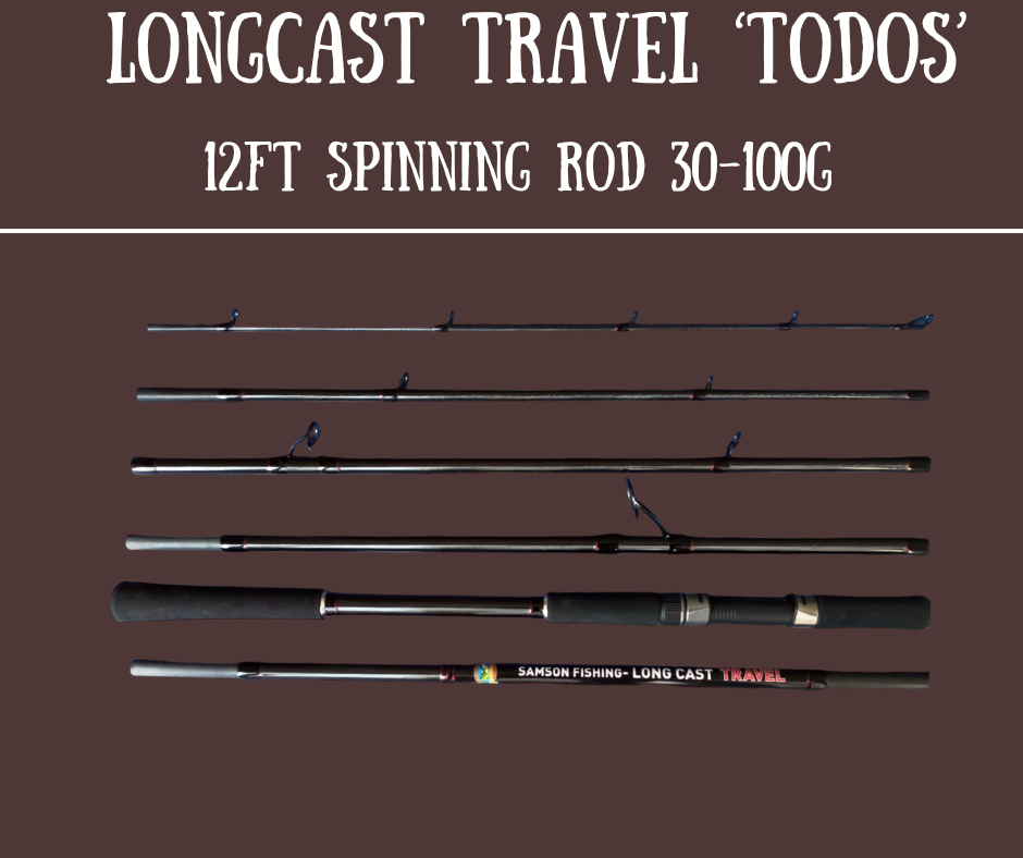 Samson Long Cast Spinning Rod - TODOS TRAVEL 12ft Spinning Rod (30-100g)